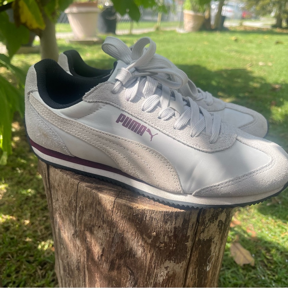 Puma Rio Speed Women’s Black and White Maroon Sneakers